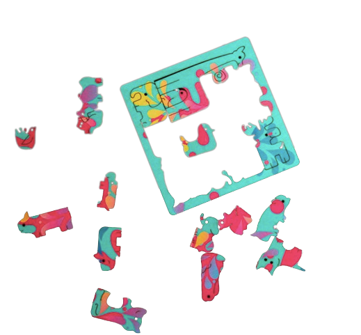 Puzzle en bois 17 pièces Made in France