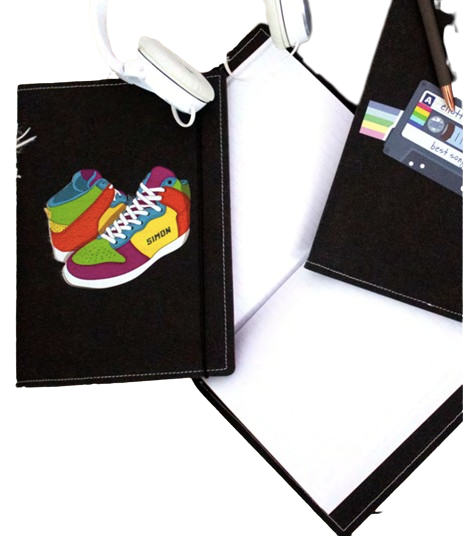 Carnet couverture cuir recyclé Made in France