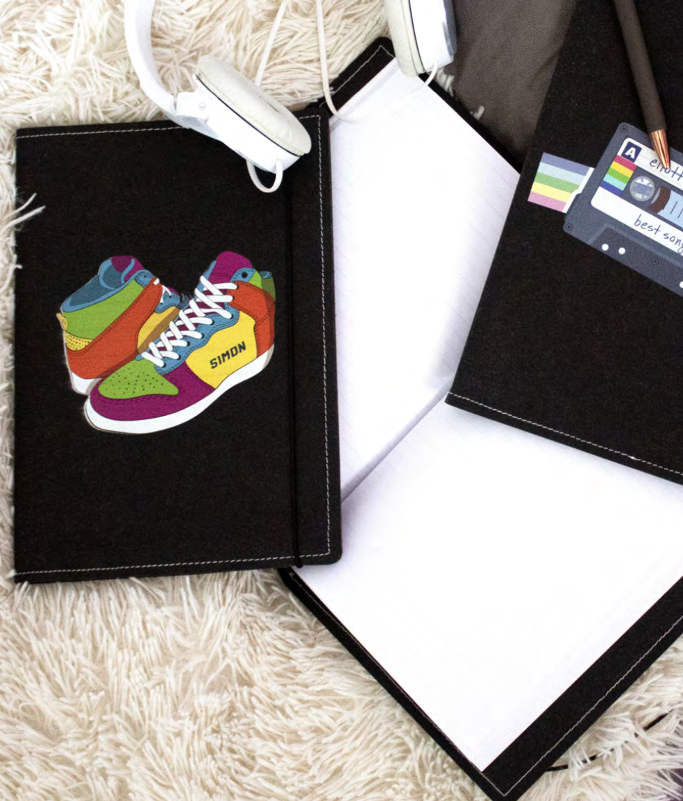 Carnet couverture cuir recyclé Made in France - 2