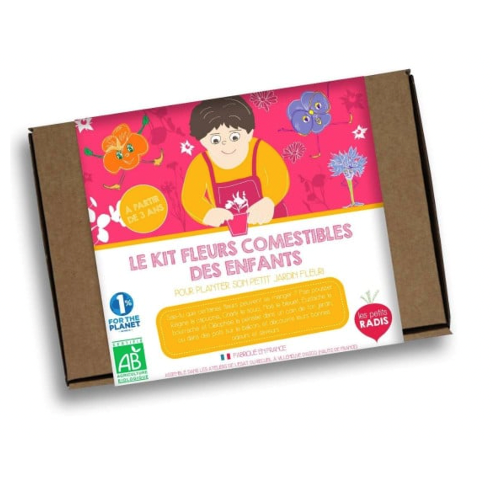Le Kit des fleurs comestibles BIO des enfants