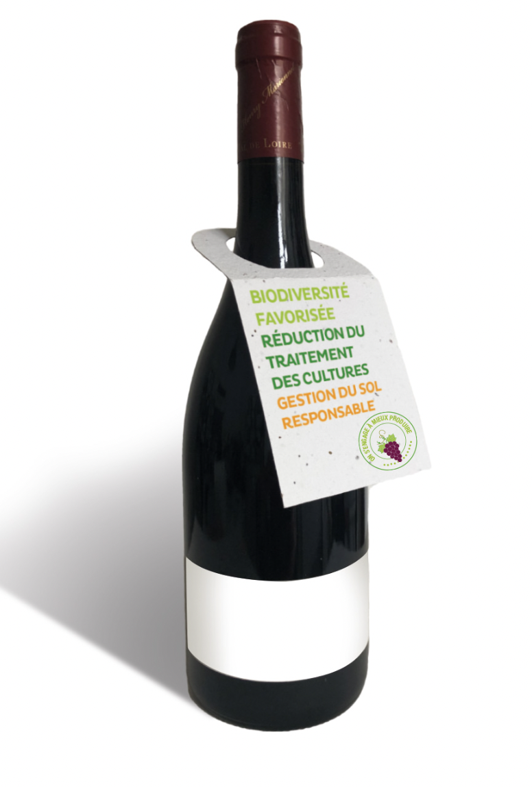 Collerette pyramidale en papier ensemencé Made in France - 3