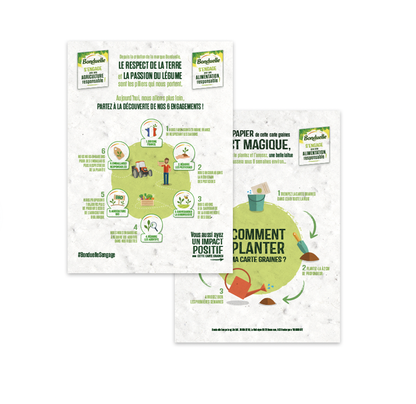 Flyer en papier ensemencé Made in France - 2