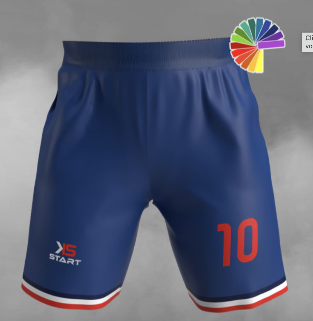 Short de sport Football mixte -  Made in France - 2