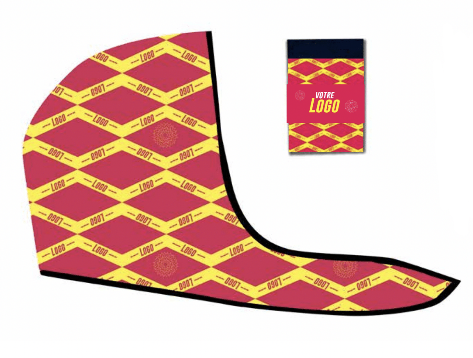 Capuche imperméable impression du biais à la couleur de votre entreprise - 4