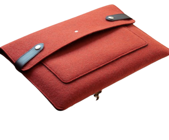 Pochette ordinateur upcyclée et Made in France