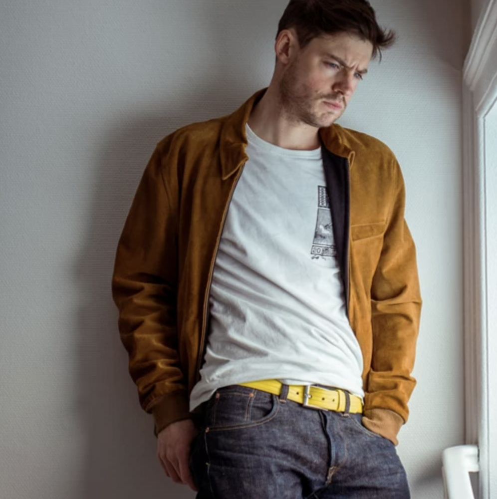 Ceinture Homme vegan upcyclée et Made in France - 4