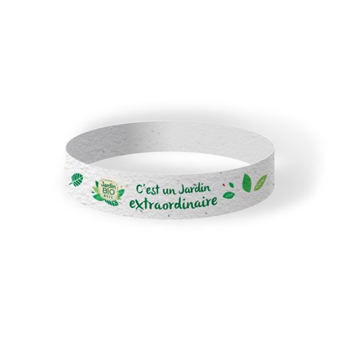 Bracelet en papier ensemencé fabriqué en France