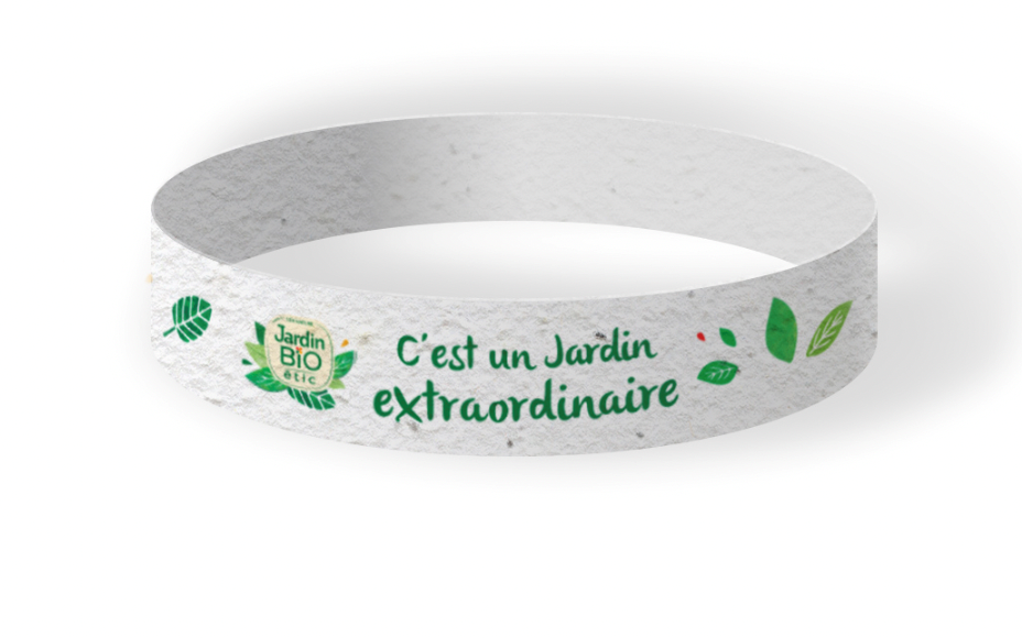 Bracelet en papier ensemencé Made in France