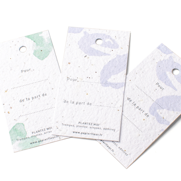 Étiquette en papier ensemencé fabriquée en France - 4