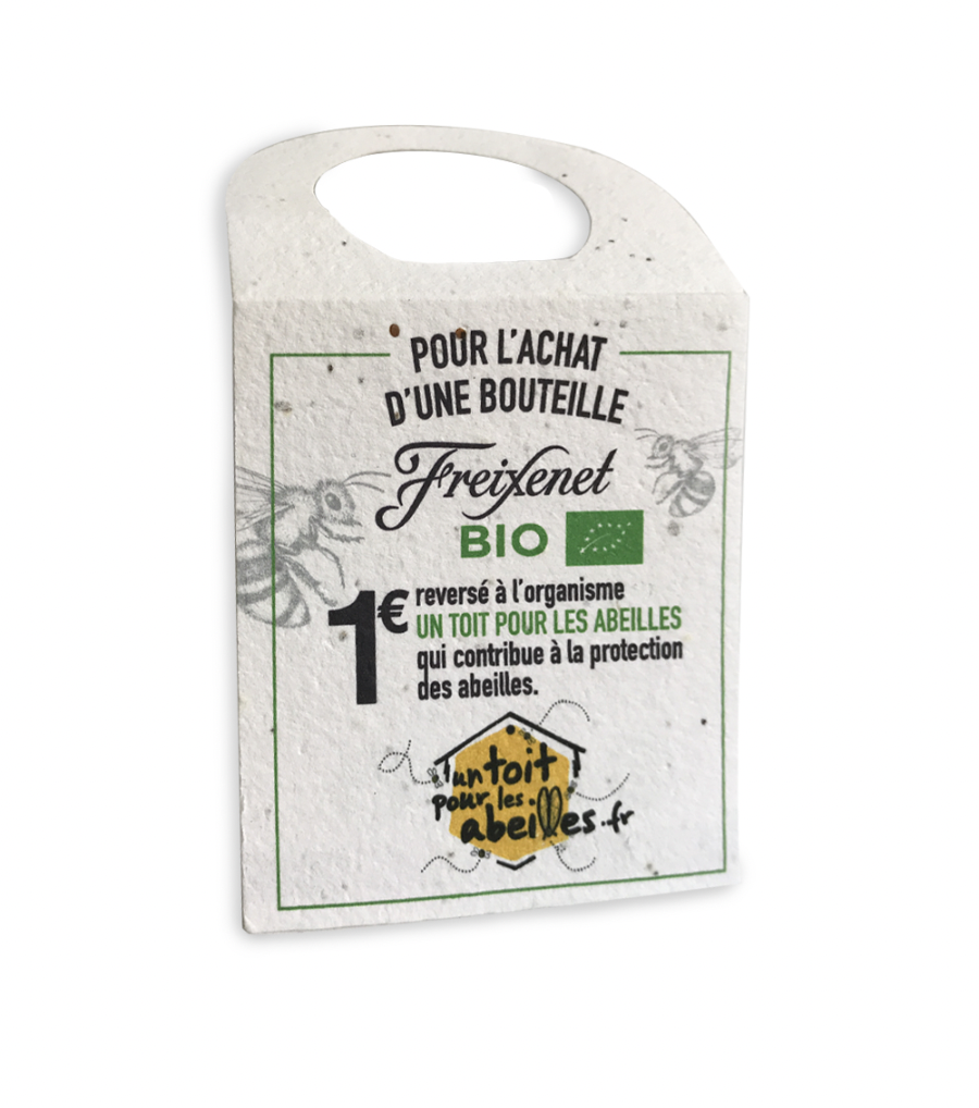 Accroche bouteille ensemencée Made in France