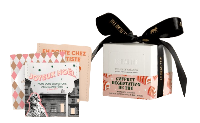 Coffret avec sachets de thé biologiques Made in France