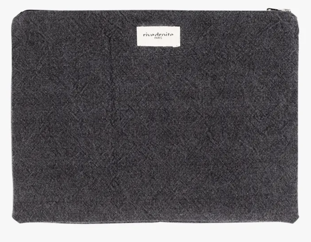 Pochette ordinateur 14-16 pouces en coton recyclé ou denim upcyclé - 4