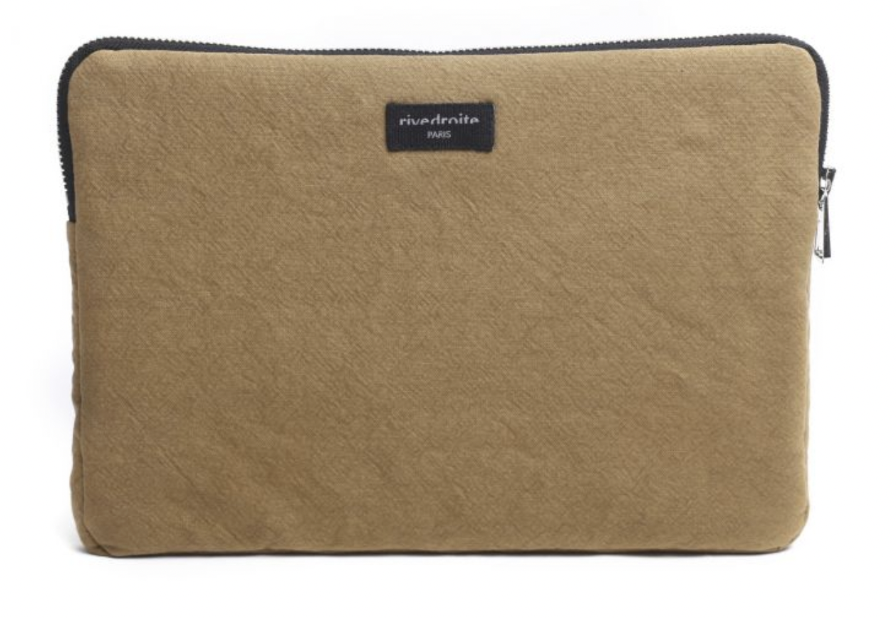 Pochette ordinateur 14-16 pouces en coton recyclé ou denim upcyclé - 5