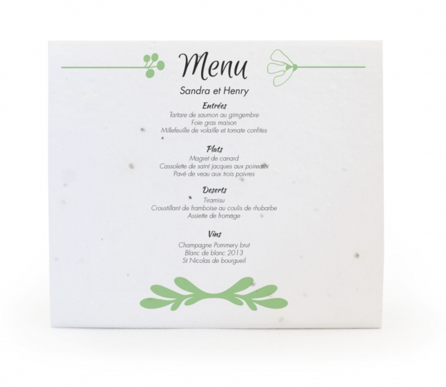 Chevalet en papier à graines - 2