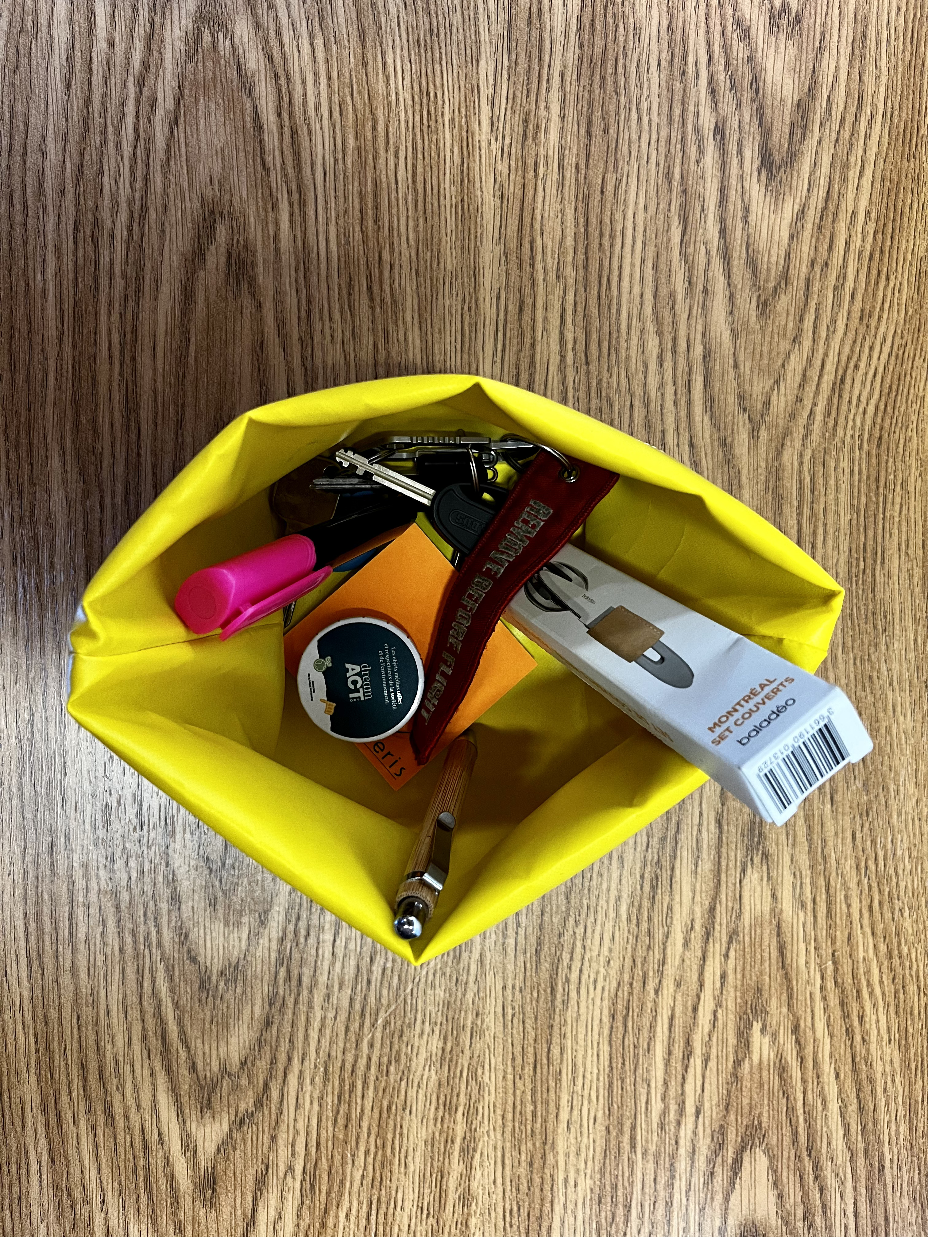 Corbeille de rangement en bâche upcyclée - 5