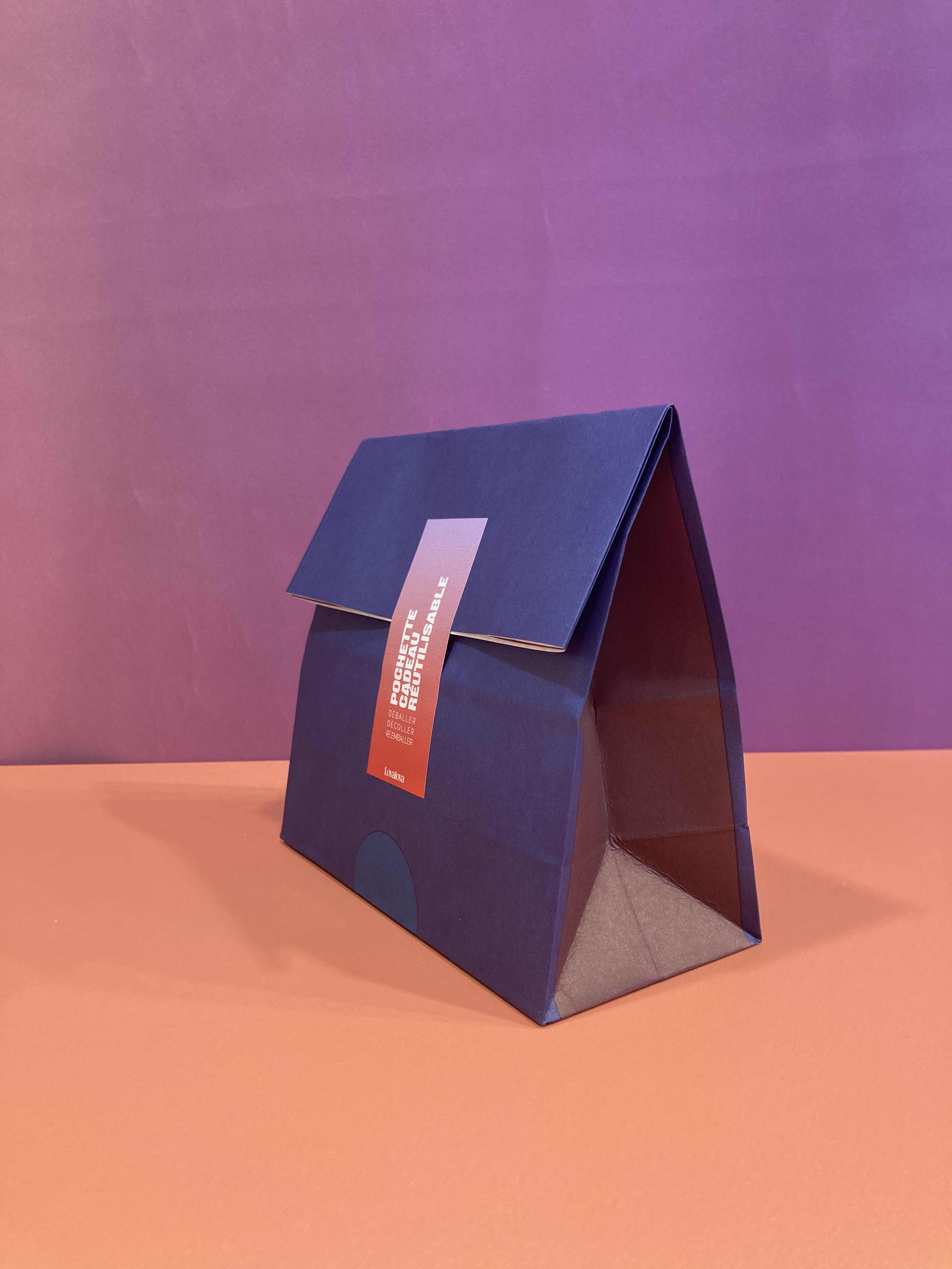 Pochette cadeau réutilisable Deep Navy Made in Europe - 4