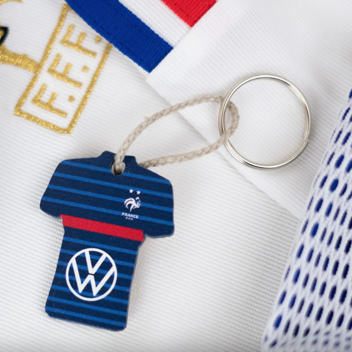 Porte-clefs en bois supporter Made in France - 2