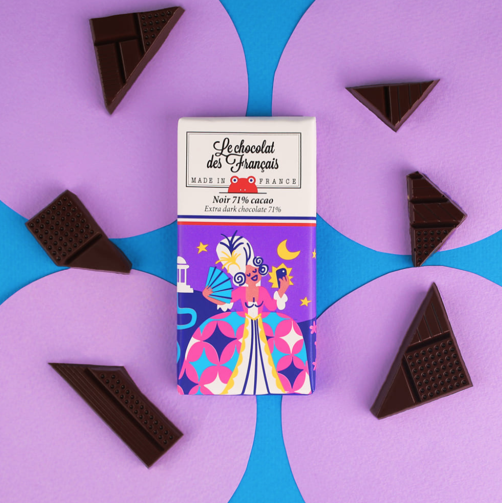 Mini tablette de chocolat noir 71% - 4