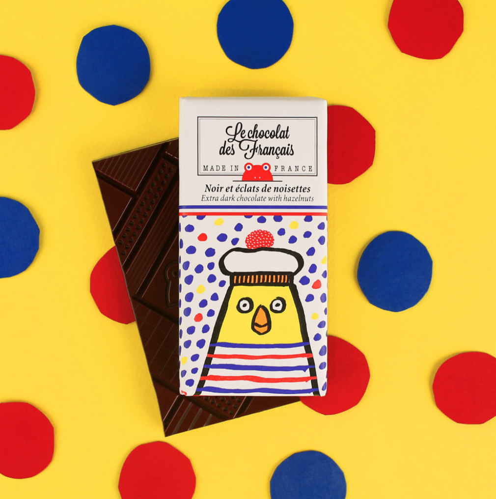 Mini tablette de chocolat noir & éclats de noisettes - 3