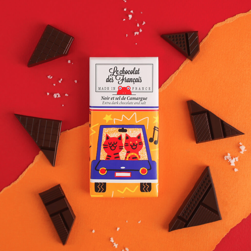 Mini tablette 30g - chocolat noir & sel de camargue - 5