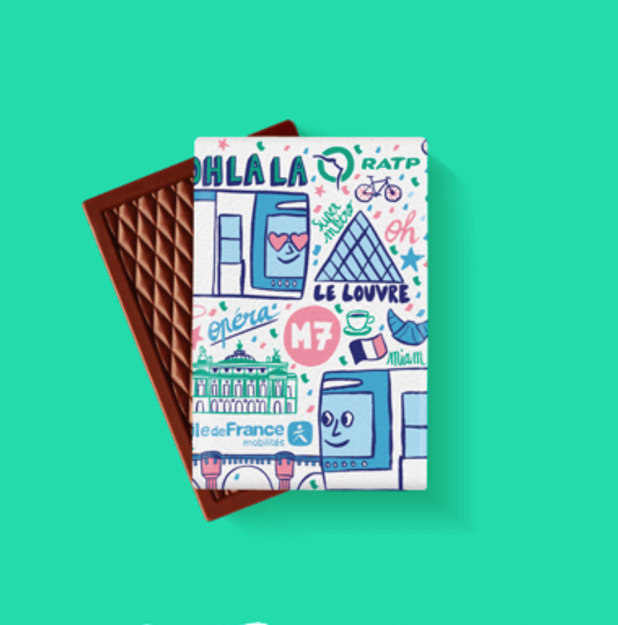 Mini tablette 30g - chocolat noir & sel de camargue - 2