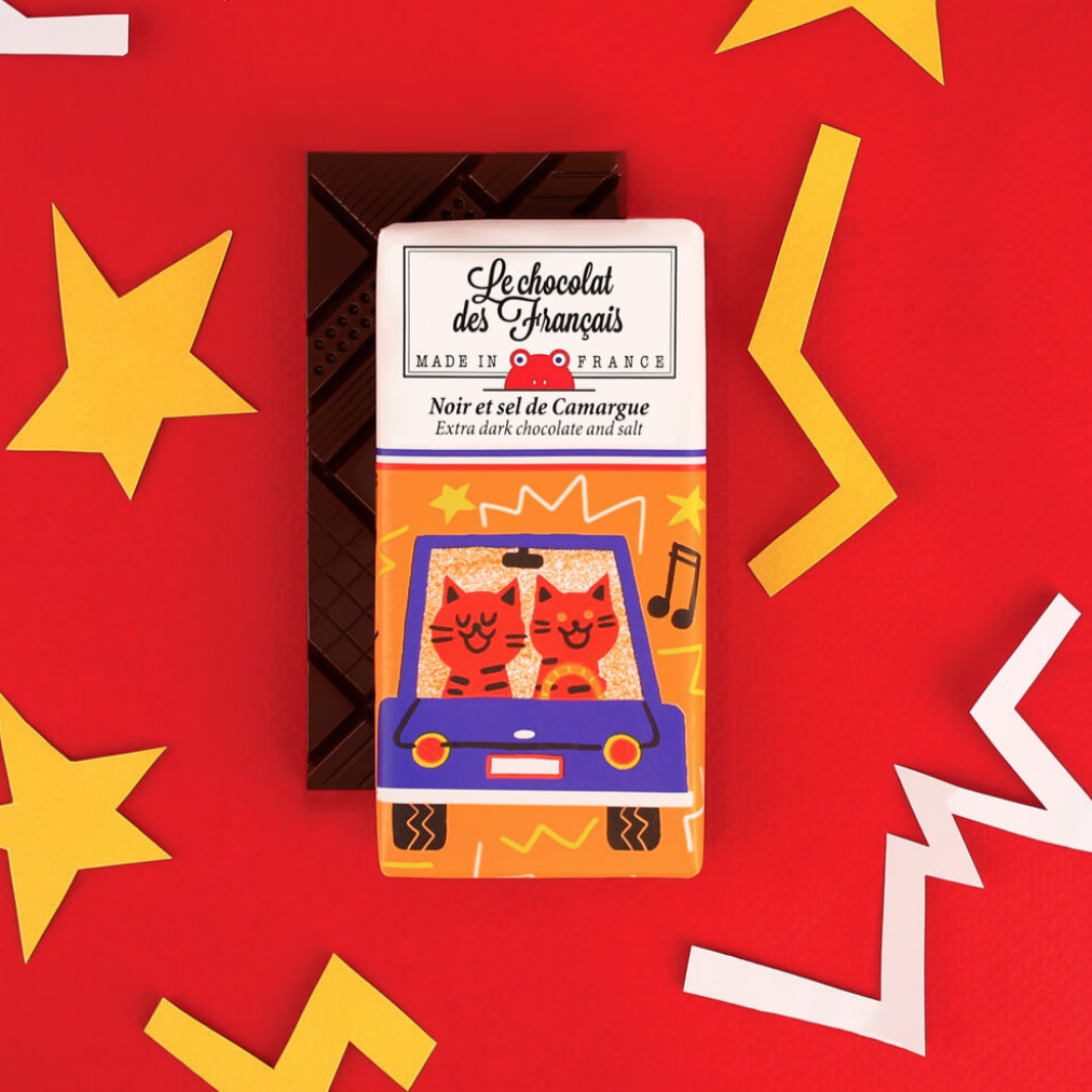 Mini tablette 30g - chocolat noir & sel de camargue - 4