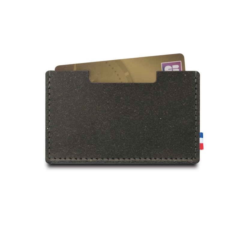 Porte-carte en cuir recyclé personnalisable Made in France - 5
