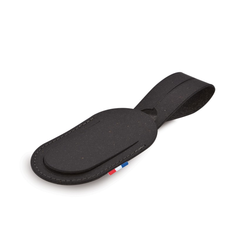 Etiquette à bagage en cuir recyclé personnalisable Made in France - 6