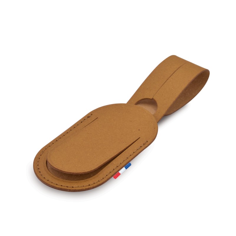 Etiquette à bagage en cuir recyclé personnalisable Made in France - 8