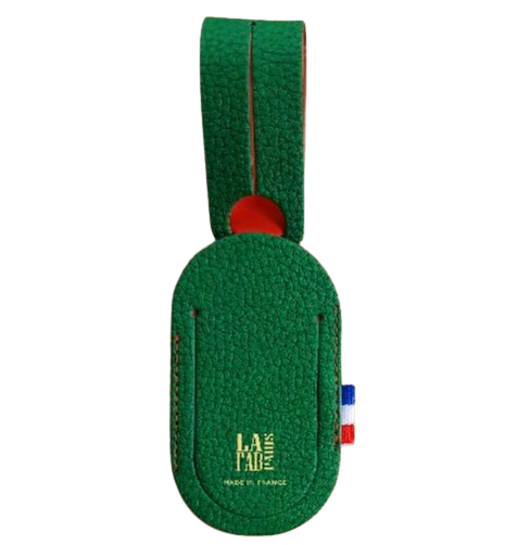 Etiquette à bagage en cuir recyclé personnalisable Made in France - 3