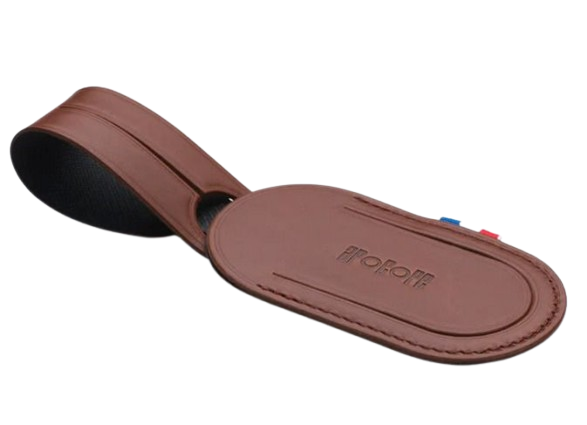 Etiquette à bagage en cuir recyclé personnalisable Made in France - 4