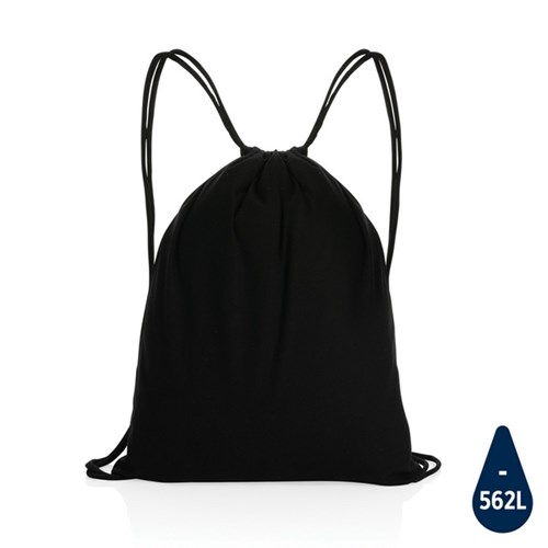 Sac à dos cordelettes en coton recyclé 145 gr Impact AWARE