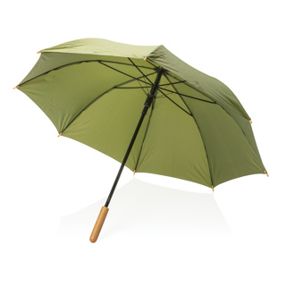 Parapluie 23" en rPET et bambou ouverture auto Impact AWARE