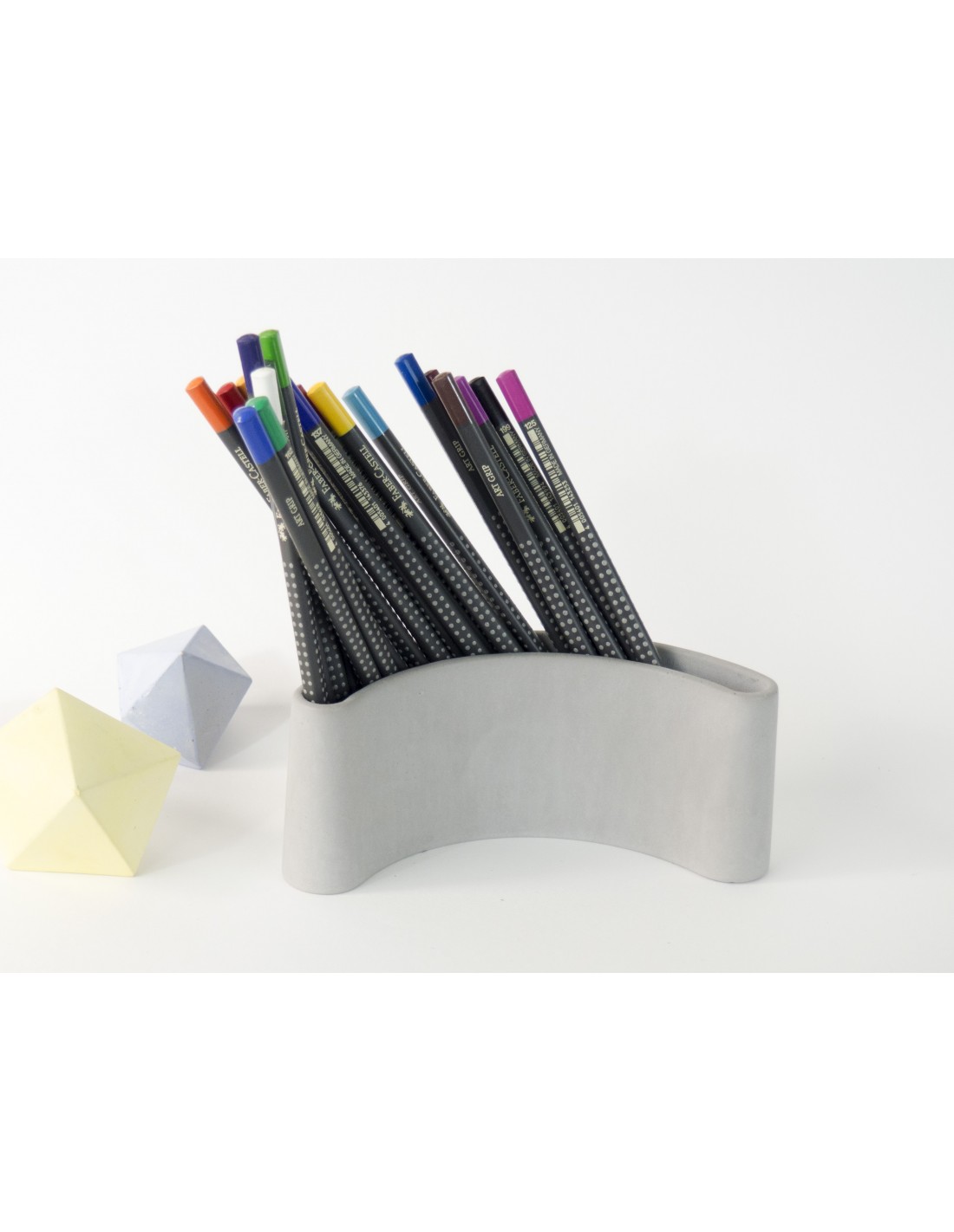 Pot à crayons en béton minéral Made in France - 2