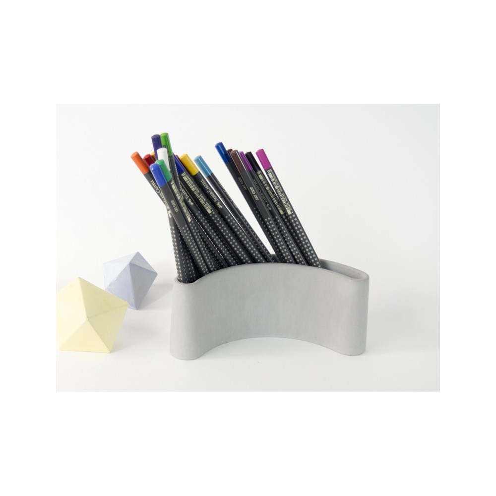 Pot à crayons en béton minéral Made in France - 2