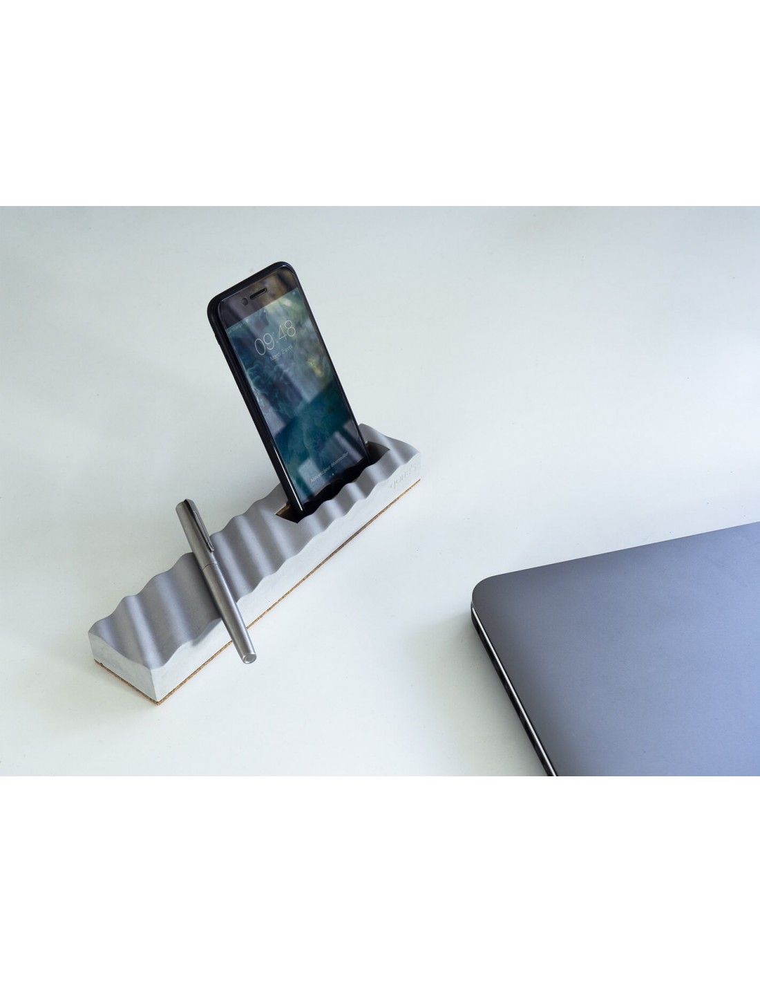 Support téléphone et stylos en béton minéral Made in France - 2