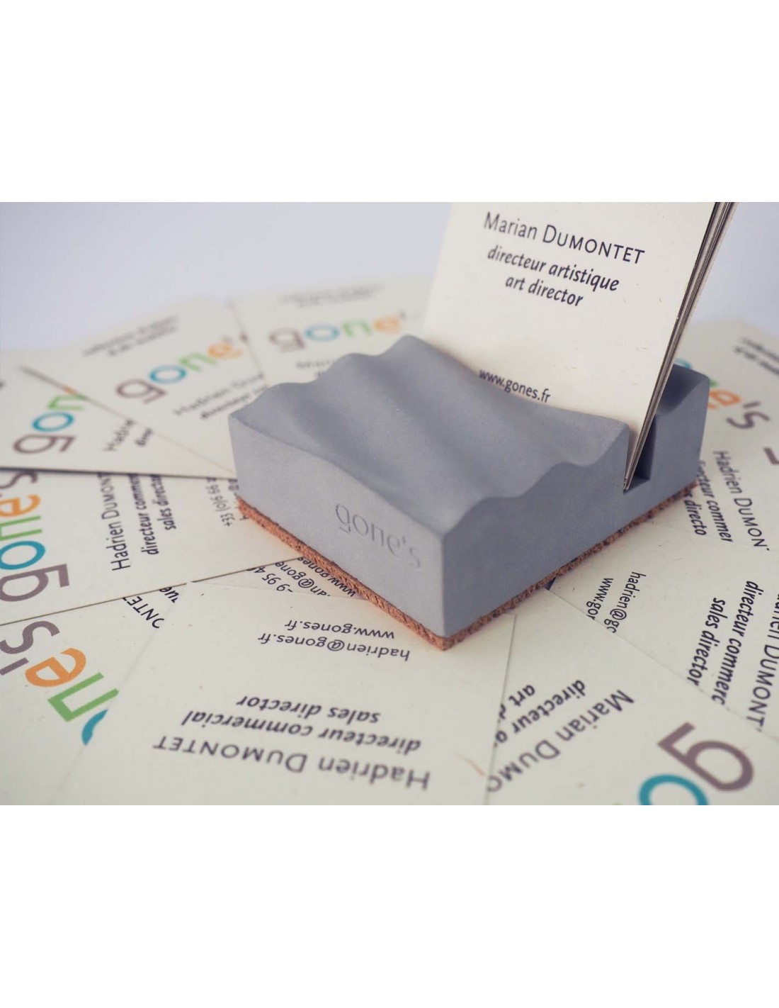 Porte-cartes de visite en béton minéral Made in France - 3
