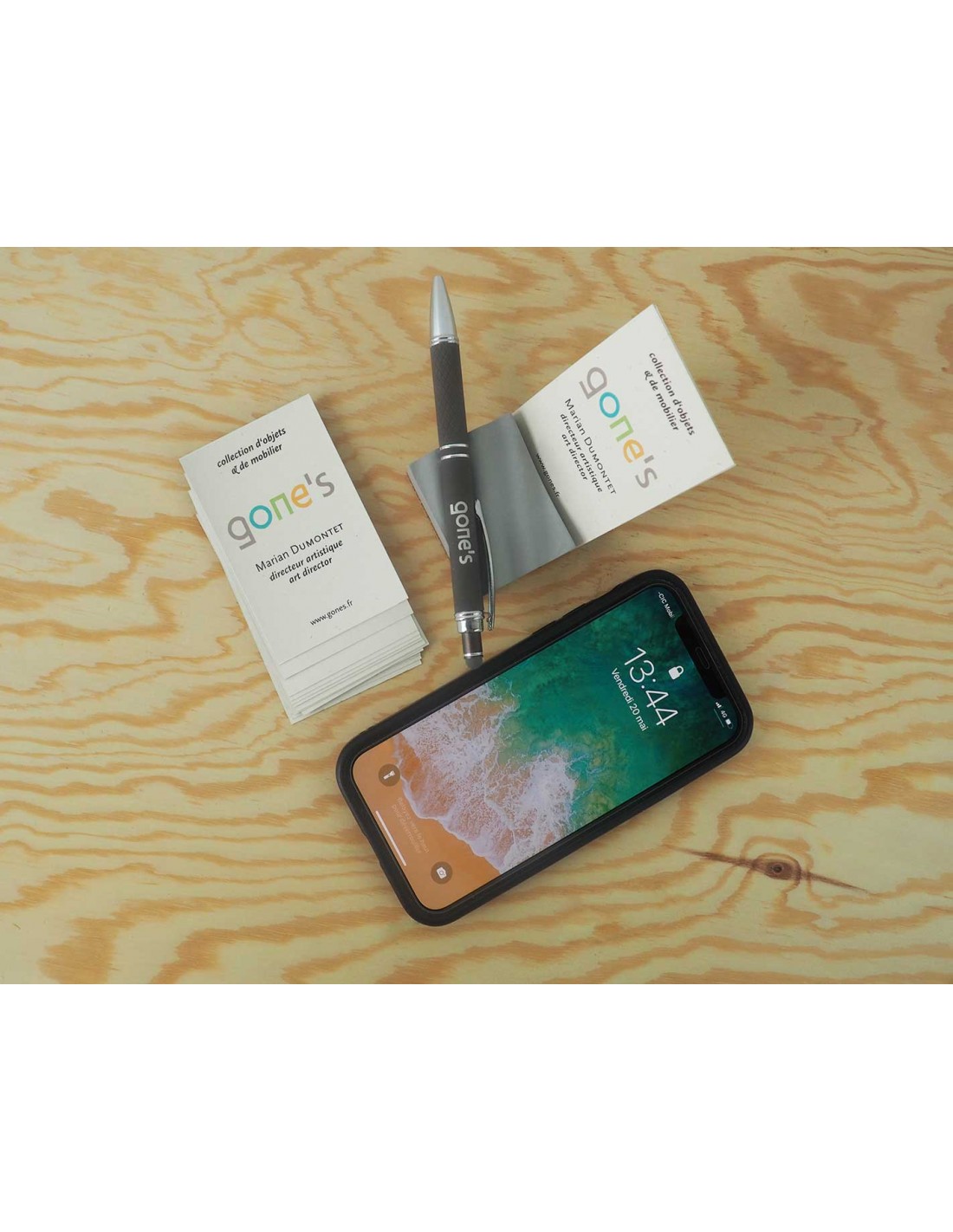 Porte-cartes de visite en béton minéral Made in France - 4