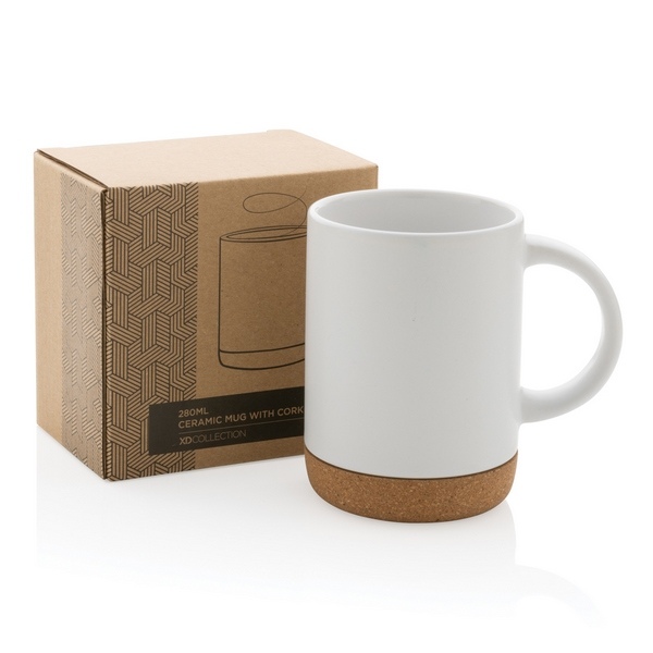 Mug en céramique avec base en liège 280 ml - 26