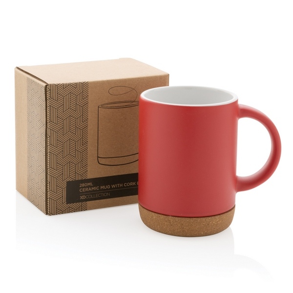 Mug en céramique avec base en liège 280 ml - 27