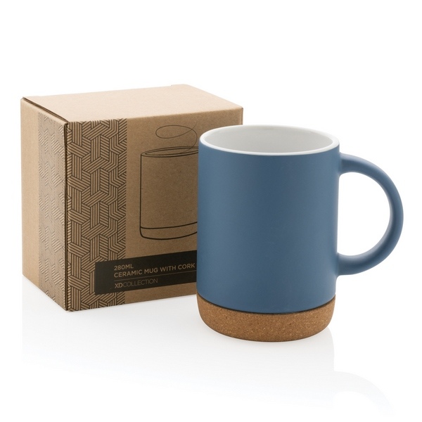 Mug en céramique avec base en liège 280 ml - 28