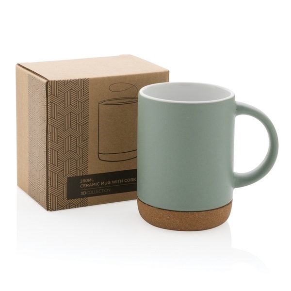 Mug en céramique avec base en liège 280 ml - 29