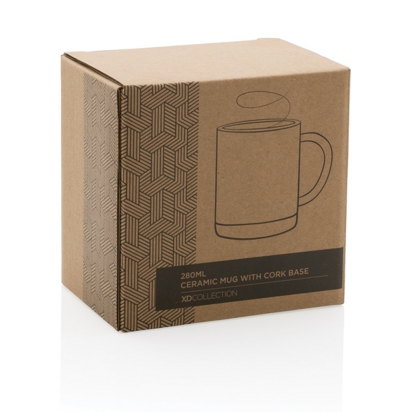 Mug en céramique avec base en liège 280 ml - 33