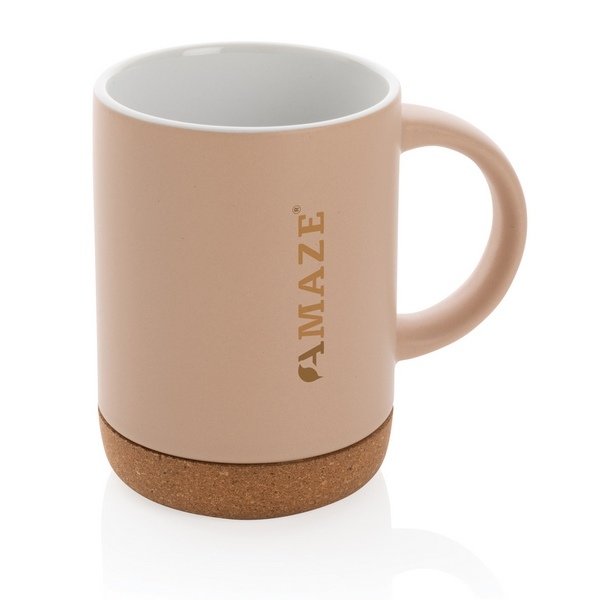 Mug en céramique avec base en liège 280 ml - 42
