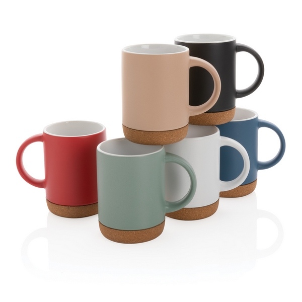 Mug en céramique avec base en liège 280 ml - 43