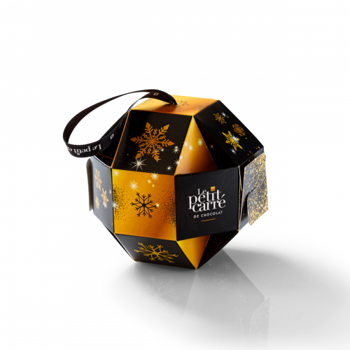 Boule de Noël de 15 chocolats Made in France - 11 cm