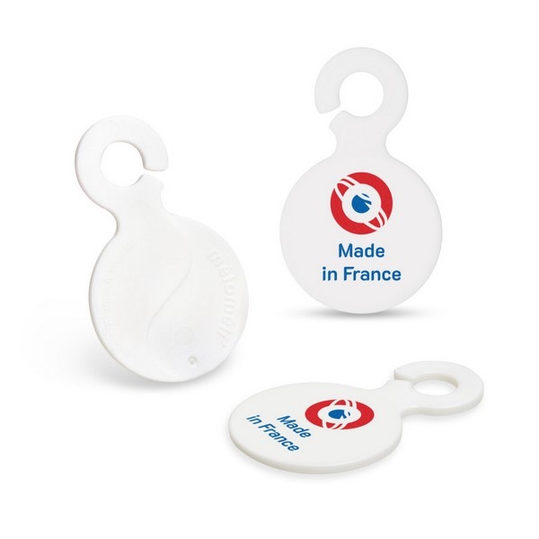 Porte-clés jeton bio plastique Made in France