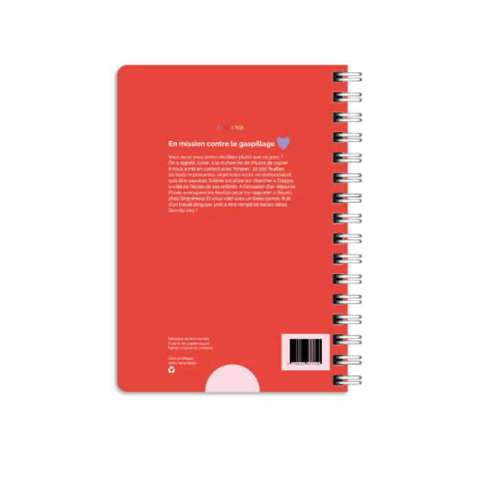 Carnet ré.utilisé A5 Red Alert Made in France - 2