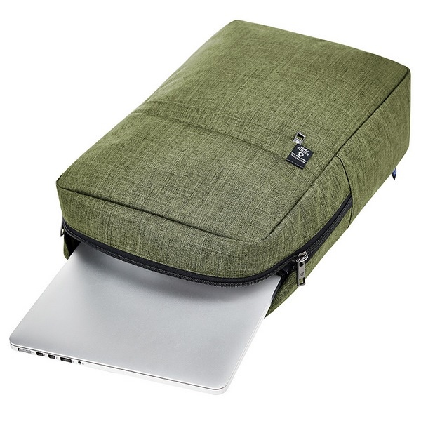 Sac à dos ordinateur en polyester recyclé Made in Europe - Halfar -