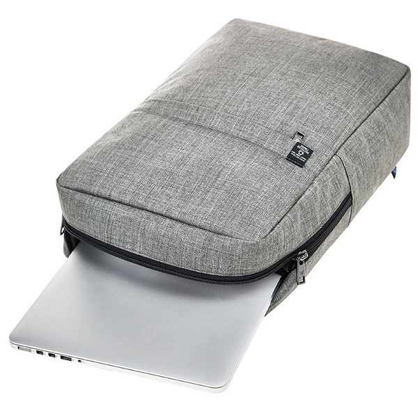 Sac à dos ordinateur en polyester recyclé Made in Europe - Halfar -